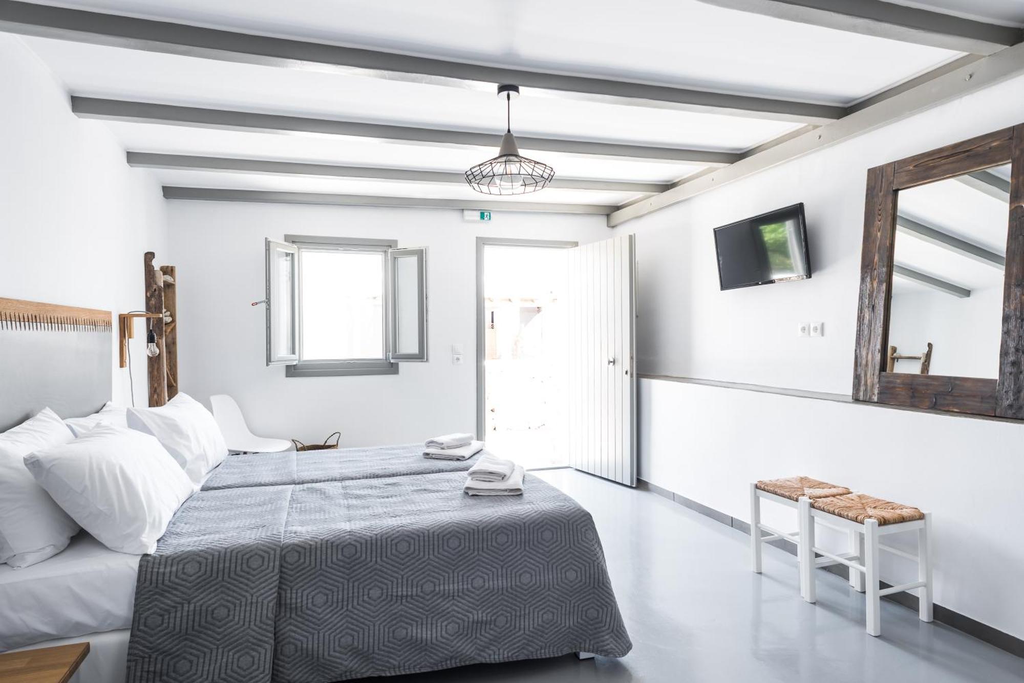 White And Grey Appartement Mykonos Town Buitenkant foto