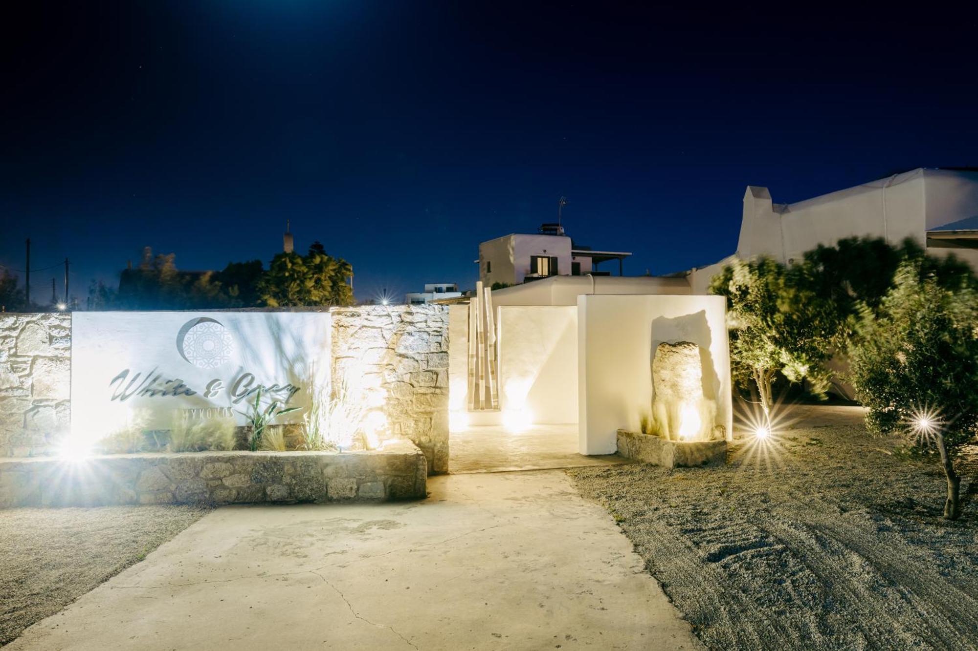 White And Grey Appartement Mykonos Town Buitenkant foto